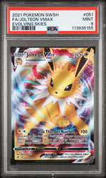 2021 Pokemon Sword and Shield Evolving Skies Jolteon Vmax #051 PSA 9