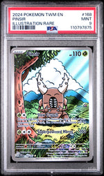 2024 Pokemon Scarlet and Violet Twilight Masquerade Illustration Rare Pinsir #168 PSA 9