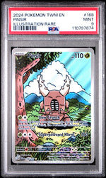 2024 Pokemon Scarlet and Violet Twilight Masquerade Illustration Rare Pinsir #168 PSA 9