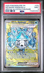 2025 Pokemon Prismatic Evolutions Special Illustration Rare Wellspring Mask Ogerpon Ex #152 PSA 9