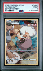 2022 Pokemon Sword and Shield Silver Tempest Trainer Gallery Character Rare Rockruff #TG07 PSA 9