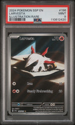 2024 Pokemon Scarlet and Violet Surging Sparks Illustration Rare Larvesta #196 PSA 9