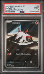 2024 Pokemon Scarlet and Violet Surging Sparks Illustration Rare Larvesta #196 PSA 9