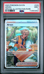 2023 Pokemon Scarlet and Violet Special Illustration Rare Arven #249 PSA 9