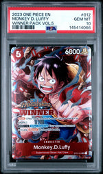 2023 One Piece Promo Winner Pack Volume 5 Monkey D. Luffy #ST01012 PSA 10