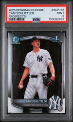 2025 Bowman Chrome Prospects Cam Schlittler #BCP-166 PSA 9