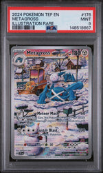 2024 Pokemon Scarlet and Violet Temporal Forces Illustration Rare Metagross #178 PSA 9