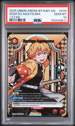 2025 (Ue05bt) Demon Slayer: Kimetsu No Yaiba - English Zenitsu Agatsuma #KMY-1-070 PSA 10