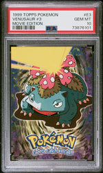 1999 Pokemon Movie Animation Edition Blue Venusaur #E3 PSA 10