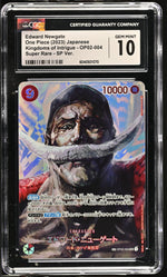 2023 One Piece #OP02-004 Edward Newgate Kingdoms of Intrigue CGC 10