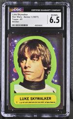 1977 Star Wars #1 Luke Skywalker Sticker CGC 6.5