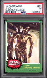 1977 Star Wars Anthony Daniels C-3po #207 PSA 7