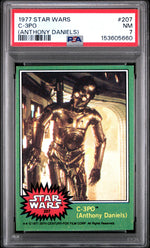 1977 Star Wars Anthony Daniels C-3po #207 PSA 7