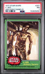 1977 Star Wars Anthony Daniels C-3po #207 PSA 7