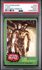1977 Star Wars Anthony Daniels C-3po #207 PSA 8