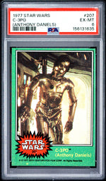 1977 Star Wars Anthony Daniels C-3po #207 PSA 6