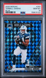 2025 Panini Mosaic Blue Terrell Owens #297 /99 PSA 10