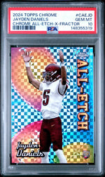 2024 Topps Chrome All Etch X-Fractor Jayden Daniels #CAE-JD PSA 10
