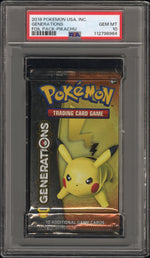 2016 Pokemon Usa, Inc. Generations Foil Pack Pikachu Foil Pack PSA 10