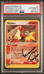 2003 Pokemon Ex Ruby and Sapphire Holo Blaziken #3 PSA 0