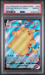 2021 Pokemon Celebrations Surfing Pikachu Vmax #9 PSA 10