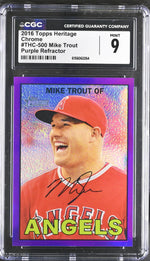 2016 Heritage Chrome #THC-500 Mike Trout CGC 9