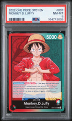 2022 One Piece Romance Dawn Leader Monkey D. Luffy #OP01003 PSA 8