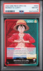 2022 One Piece Romance Dawn Monkey D. Luffy #OP01003 PSA 8