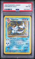 1999 Pokemon Jungle Holo Vaporeon #12 PSA 8