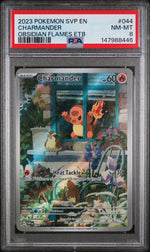 2023 Pokemon Scarlet and Violet Obsidian Flames Elite Trainer Box Charmander #044 PSA 8