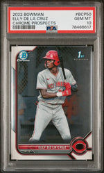 2022 Bowman Chrome Prospect Elly De La Cruz #BCP50 PSA 10