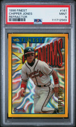 1996 Finest Refractor Chipper Jones #G141 PSA 9