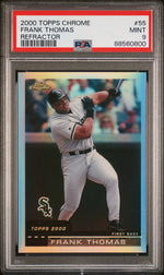 2000 Topps Chrome Refractor Frank Thomas #55 PSA 9