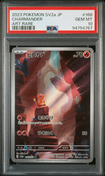 2023 Pokemon Scarlet and Violet Strength Expansion Pack 151 Japanese Art Rare Charmander #168 PSA 10