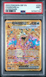 2023 Pokemon Scarlet and Violet Obsidian Flames Hyper Rare Charizard Ex #228 PSA 9