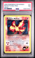 2000 Pokemon Gym Heroes Holo Rocket's Moltres #12 PSA 7