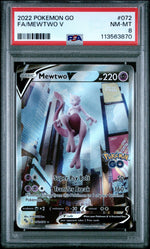 2022 Pokemon Go Mewtwo V #072 PSA 8