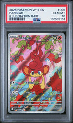 2025 Pokemon White Flare Illustration Rare Holo Pansear #099 PSA 10