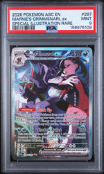 2026 Pokemon Mega Evolution Ascended Heroes Special Illustration Rare Marnie's Grimmsnarl Ex #287 PSA 9