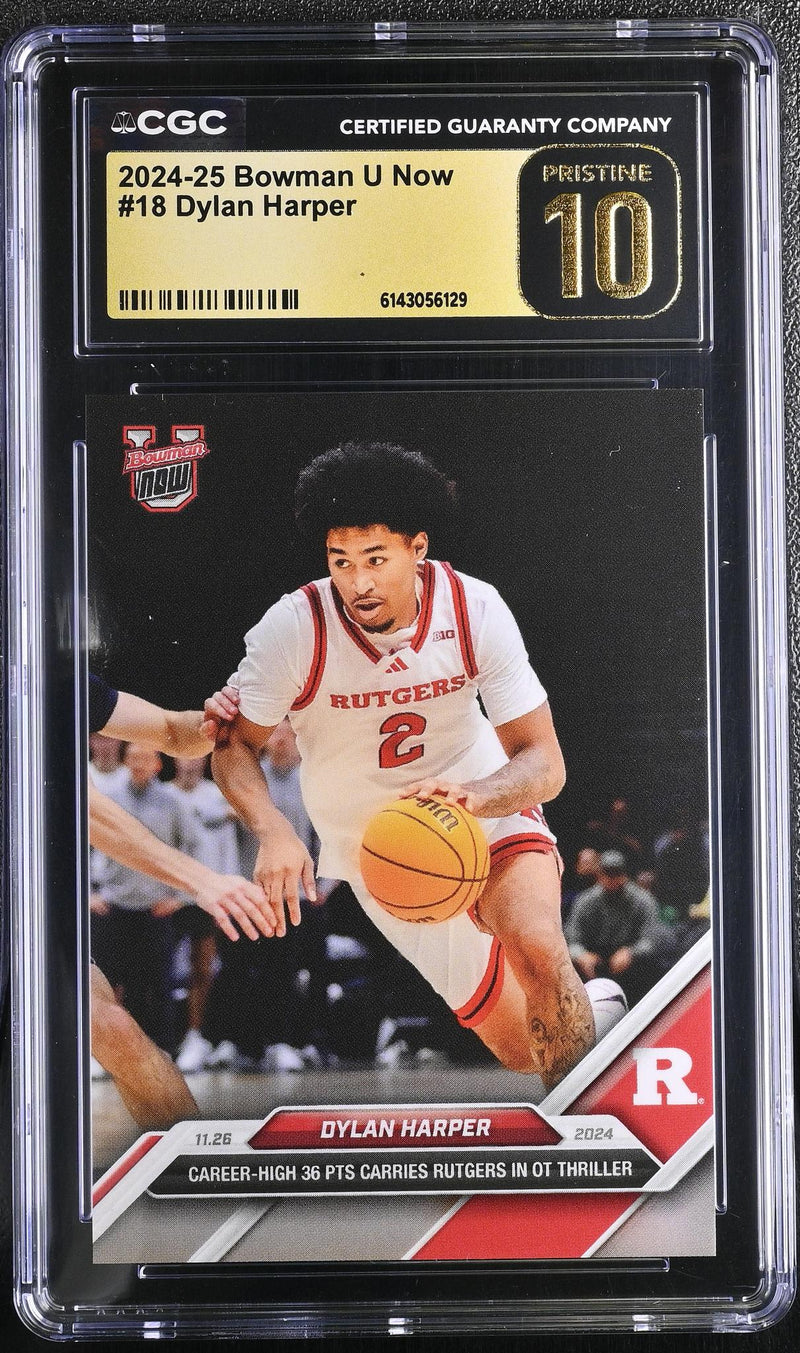 2024-25 Bowman U Now Dylan Harper #18 CGC Pristine 10