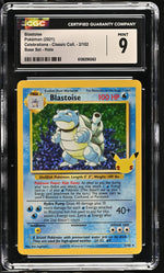 2021 Pokemon #2/102 Blastoise Celebrations - Classic Collection CGC 9