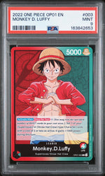 2022 One Piece Romance Dawn Leader Monkey D. Luffy #OP01003 PSA 9