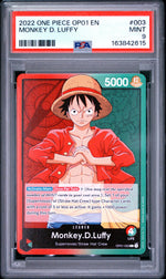 2022 One Piece Romance Dawn Leader Monkey D. Luffy #OP01003 PSA 9