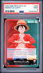 2022 One Piece Romance Dawn Monkey D. Luffy #OP01003 PSA 9