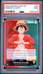 2022 One Piece Romance Dawn Monkey D. Luffy #OP01003 PSA 9