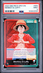 2022 One Piece Romance Dawn Leader Monkey D. Luffy #OP01003 PSA 9