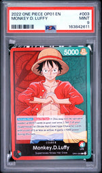 2022 One Piece Romance Dawn Leader Monkey D. Luffy #OP01003 PSA 9