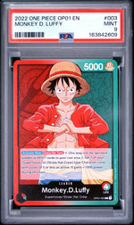 2022 One Piece Romance Dawn Leader Monkey D. Luffy #OP01003 PSA 9