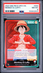 2022 One Piece Romance Dawn Monkey D. Luffy #OP01003 PSA 8