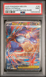 2025 Pokemon Mega Evolution Special Illustration Rare Mega Latias Ex #181 PSA 9